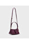 Textured Buckle Detail Shoulder Bag - 3