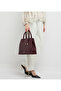 Textured Zippered Satchel Bag - 2