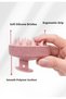 Soft Silicone Hair Washing Brush / Hair Massage Shampoo Shower Brush (Pink) - 2