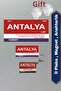 Antalya Retro Plaque, Retro Magnet, Keychain, Mdf Wood Decorative Wall & Car Sign