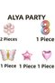 Party Rainbow Number Foil Balloon Butterfly Birthday Set - 2