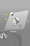 Aveo 4Pcs Self Adhesive Wall Hooks Transparent Shelf Wall Hanger Kitchen Bathroom Screw Hook Nail - 2