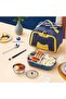 304 Stainless Steel Lunch Box - Portable, Four Compartments, 1100ml Lunch Box - 5
