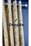Cream Gold Foil Rustic Curtain Eyelet Ring Pipe Ring Decorative Curtain - 2