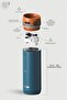 4 Action Trigger-Control Steel Thermos 500 ml Ink Blue St-234 - 7
