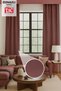 Natural Texture Linen Look Background Curtain – Extra-Firm Gathered, Rich Color Cartel Model, Simple and Stylish - 3