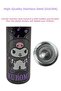 600ml Kuromi Licensed Lockable Lid Stainless Steel Thermos Flask with Straw - 4