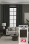 Natural Texture Linen Look Background Curtain – Extra-Firm Gathered, Rich Color Cartel Model, Simple and Stylish