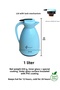 Glass Thermos with Leak-Proof Latch Lid, Keeps Hot for 12 Hours, Cold for 24 Hours, Stylish Glass Thermos, 1 Liter. - 4
