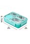 304 Steel Green 950 ml 4 Compartment Student Office Food Container Sefertası Cin864Ys - 5