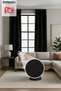 Natural Texture Linen Look Background Curtain – Extra-Firm Gathered, Rich Color Cartel Model, Simple and Stylish - 3