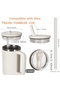Compatible with Quencher, 1.18 Liter Spill-Proof Leak-Proof Plastic Lid with Straw, 1 Piece - 6