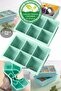 Food Grade Silicone Xxl 6-Piece Large Size Multi-Purpose Ice Mold Green 2 Pieces