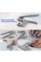 10Pcs 12.5 mm Seamless Metal Snap Fasteners Set, Nickel Snap Fasteners Silver Snap Fasteners, Snap Fasteners with Cover Set - 7