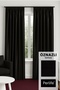 Black Blackout Curtain - Blackout - Economic Series - Without Pleats with Foam - Comes with Arm Tieback