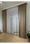 White Color First Quality 1/3 Pleated Bamboo Tulle Curtain, No Ironing Needed, Does Not Freak (Pleated Thickly) - 4