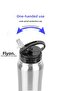 Double Layered Thermos with Straw, Both Hot and Cold Protected, Sporty Straw Flask Water Bottle 500 ml - 2
