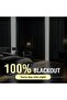 Polar White Linen Blackout Rustic Eyelet Blackout Linen Thermal Layered Blackout Sunshade - 5
