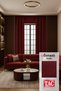 Natural Texture Linen Look Background Curtain – Extra-Firm Gathered, Rich Color Cartel Model, Simple and Stylish
