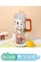 1200ml New Collection Cute Animals Tumbler With/Without Straw Stainless Steel Thermos with Handle - 2