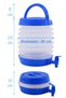Folding Water Can with Tap Outdoor Accordion Camping Water Bucket Fountain Picnic Carboy Beverage Bottle Blue - 5