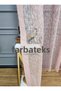 Farbateks Planting Rain Plain Plain Powder Colored Ironing Ask Not 2 Layer Pleated Tulle Curtain