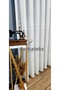 Elonora New 3 Layers Pleated Tulle Curtain with Gold Interband Stripe Gold Glitter - 2