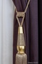 Ceiling Tieback with Cornice Attachment Custom Made Stone Wood Decorative Curtain Tieback Braçol Curtain Accessory - 2