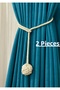 2Pcs Curtain Buckle, Curtain Tie Bohemian Style Decorative Curtain Holder Accessory