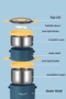 Steel Three Layers 2200ml Food Storage Container Sefertası (Not Hot) Cin564Mv - 5