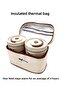 4 Compartment Stainless Steel Thermal Insulated Lunch Box Set with Bag 304 Steel 2X 420ml + 2X 550ml - 2