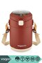 Bento 1800ml Lunchbox New Collection Steel Lunch Box with 2 Bowls 4-6 Hours Thermos Feature