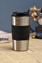 304 Stainless Steel 500 Ml Non-Slip Rubberized Thermos Cup Mug Vehicle Coffee Tea Thermos 549 - 3