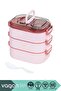 Bento 1450ml Lunchbox New Collection Three Layer 5 Compartment Steel Lunchbox Lunch Box