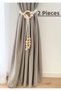 2 Pieces Bohemian Style Curtain Tie – Backdrop Curtain Compatible Handmade Decorative Curtain Tie Ornament