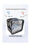 7 lt mila food carrying bag heat insulated thermal bag lunch box camping pink - 5