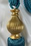 Fon Curtain Binding Gold Kuka Petrol Ceiling Luxury Cornice Braçol Single Piece Curtain Holder - 4