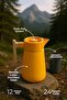 Steel Thermos with Bamboo Handle Orange 1.5 Liter - 2