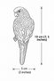 Curtain Accessory Polyester Sleeve Curtain Holder Bird Model Premium Curtain Iron 1 Piece - 6