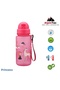 Princess Pink Tritan Children's Water Bottle with Straw 400 ml