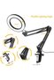 3X Diopter Desktop Led Acrobat Magnifier – 64 Leds, USB Powered, Adjustable Light & Color Mode - 4