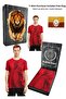 Original Licensed Aslan Printed Yellow T-Shirt with Flag and Uv Box Gift