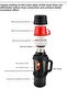 48 Hours Stainless Steel Thermos - 4 Liter Car Pto Travel Cold Warm Mountaineer (Original) - 4
