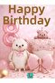 Pink Teddy Bear Themed 8Th Birthday Foil Balloon Set Party Decoration