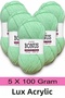 5 x 100 g Classic Lux Acrylic Yarn 810