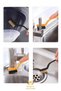 6 Piece Bottom Corner Cleaning Brush Set - Grout Brush, Drain Tweezers, Multi-Purpose - Fine Brush - 5