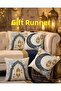 Ramadan Themed Navy Blue Gold Digital Print Gift Table Runner and Set of 4 Cushion Covers