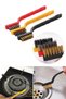 6 Piece Bottom Corner Cleaning Brush Set - Grout Brush, Drain Tweezers, Multi-Purpose - Fine Brush - 4