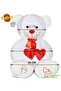 Loving 130 cm Plush Bear – Express Your Love with Double Hearts - 3