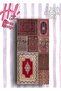 Set of 6 Ethnic Authentic Carpets Red Sticker Set Decorative Labels Agenda Bullet Journal Scrabook - 4